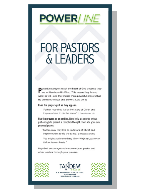 For Pastors and Leaders