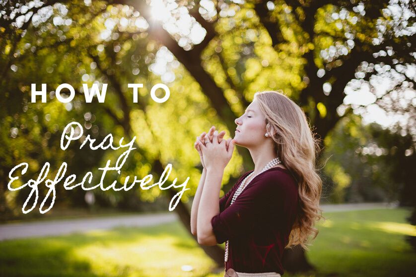 Woman praying to God
