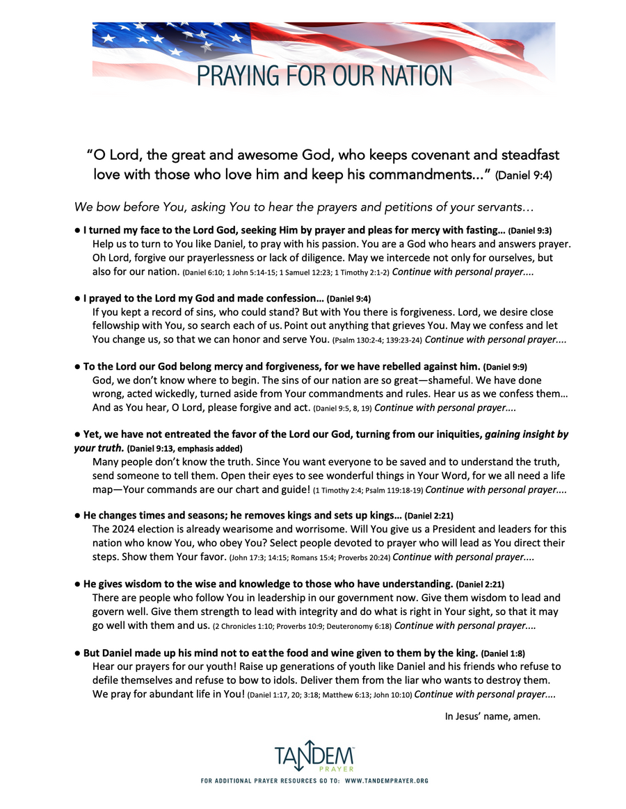 Pray for Our Nation, 6-27-23
