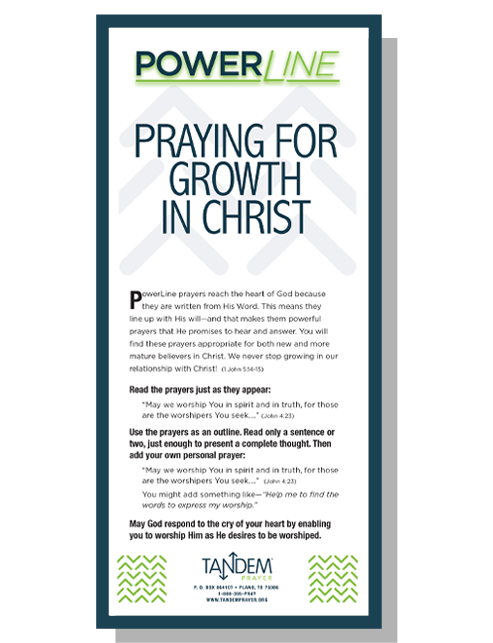 Praying for Growth in Christ