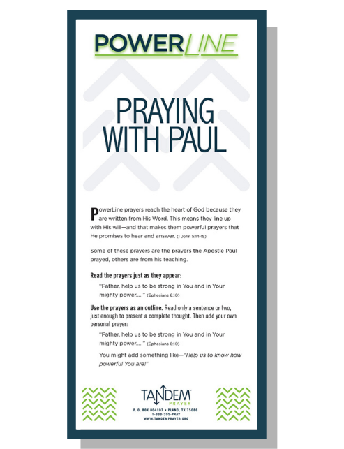 Praying with Paul