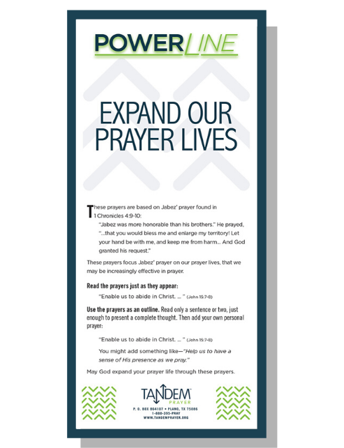 Expand Our Prayer Lives