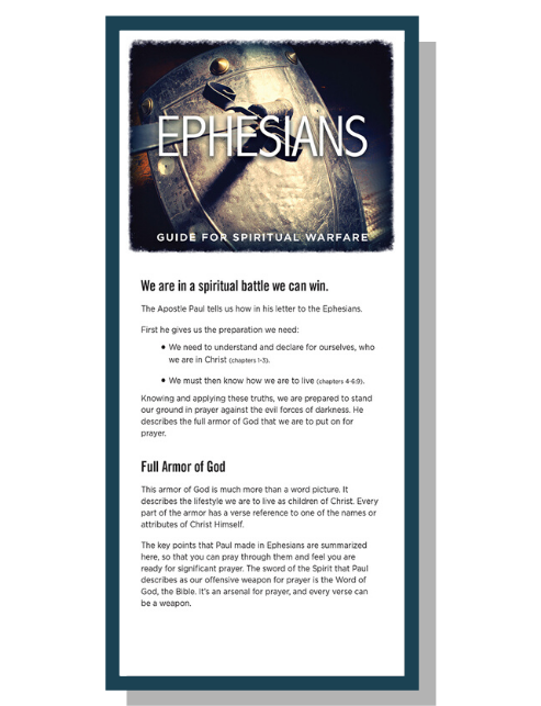 Ephesians: Guide for Spiritual Warfare